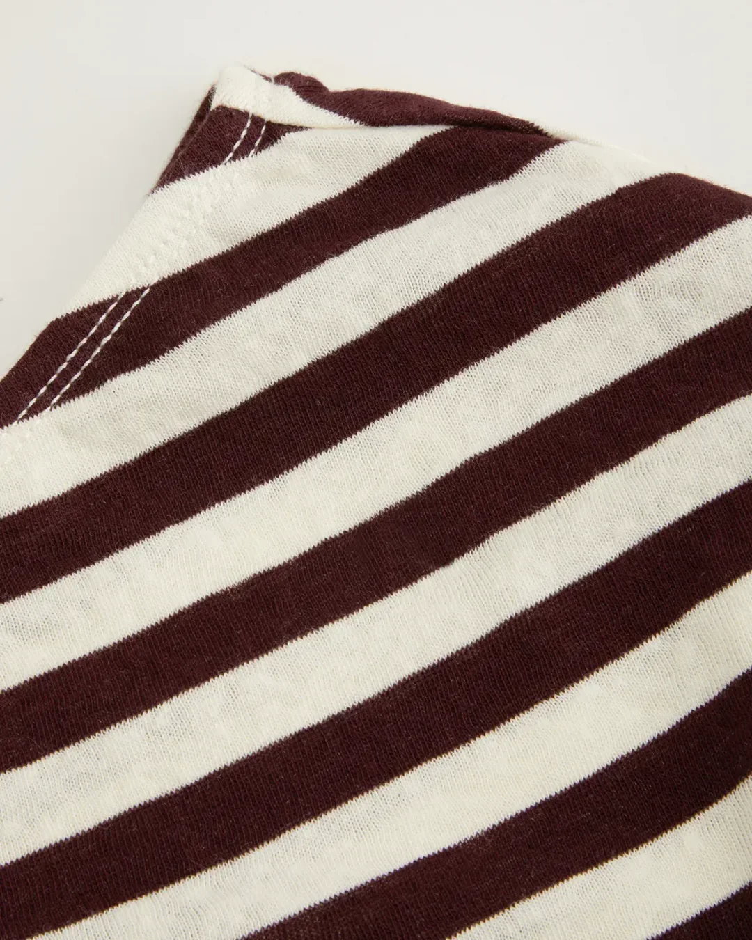 Striped Asymmetrical Neck Full Sleeve Top - Image 3