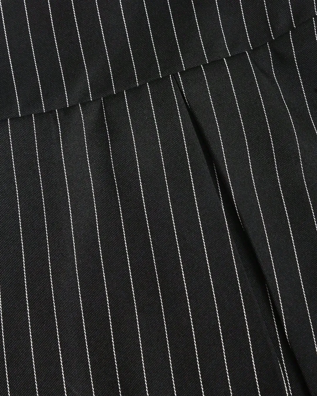 Striped Bandeau Tie Crop Top and High Waist Pleated Skirt Two Piece Set - Image 3