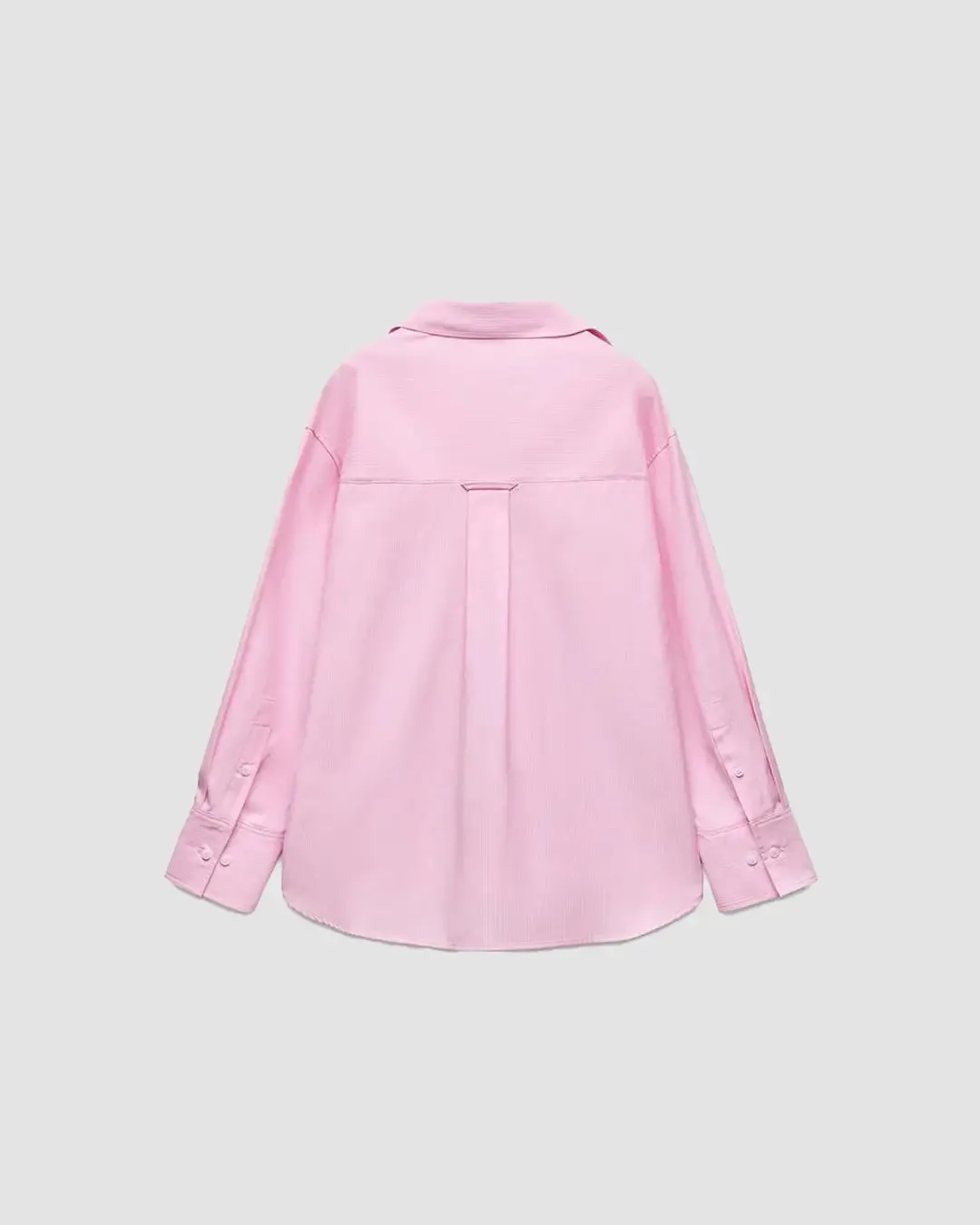 Collared Button Down Full Sleeve Formal Shirt in Pink - Image 3