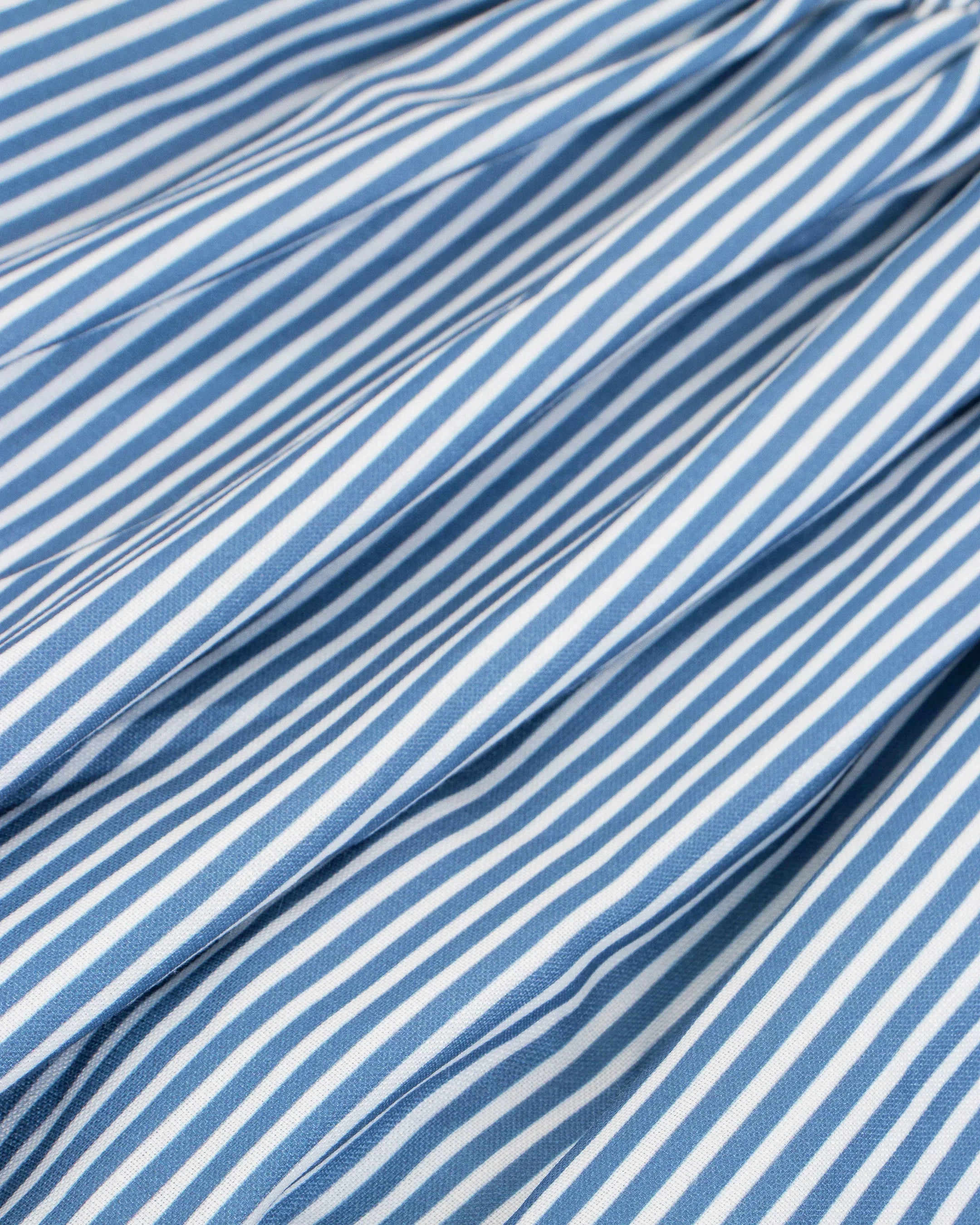 Striped Smocked Bow Tie Dress - Image 3