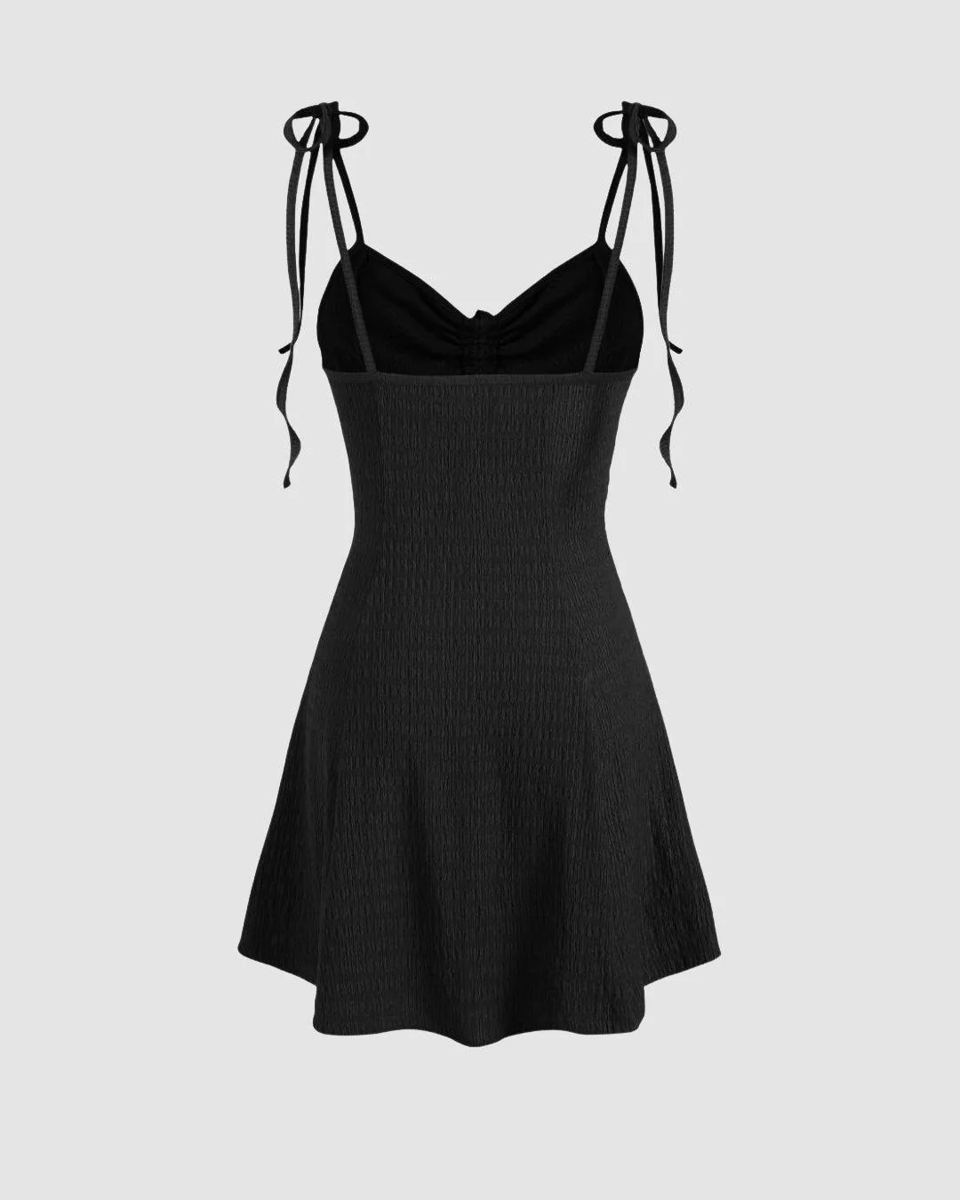 Summertime Casual Black Mini Dress - Image 3
