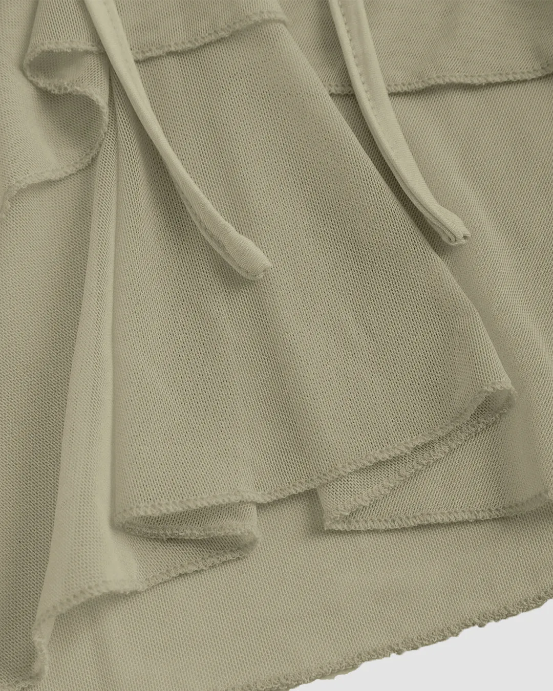 Sweetheart Neck Tiered Halter Top in Herbal Green - Image 3