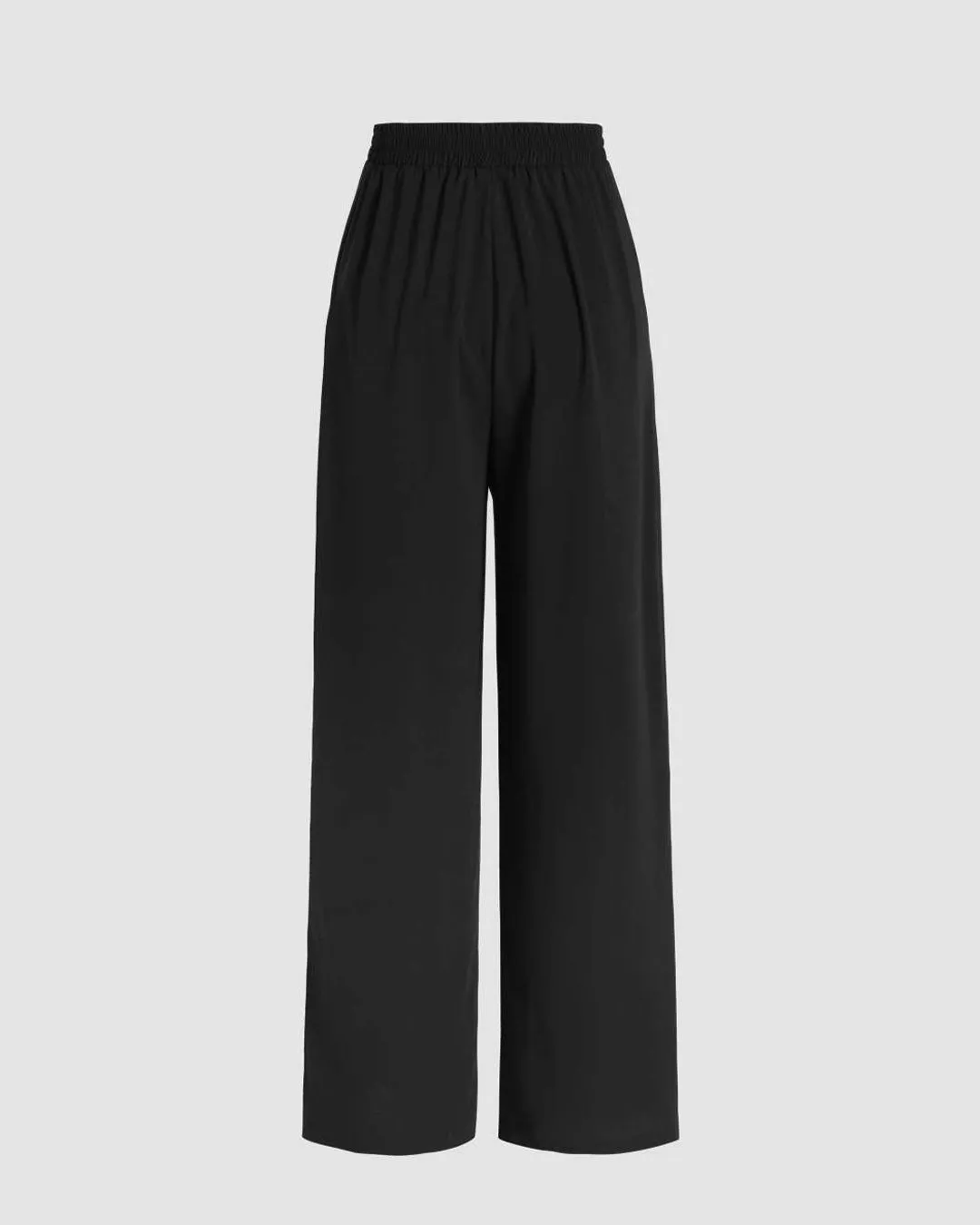 Tailored High Waist Trousers In Black - Image 2