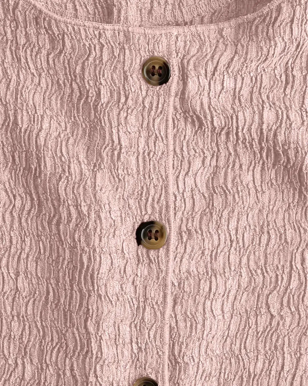 Textured Jersey Waistcoat In Pink - Image 4