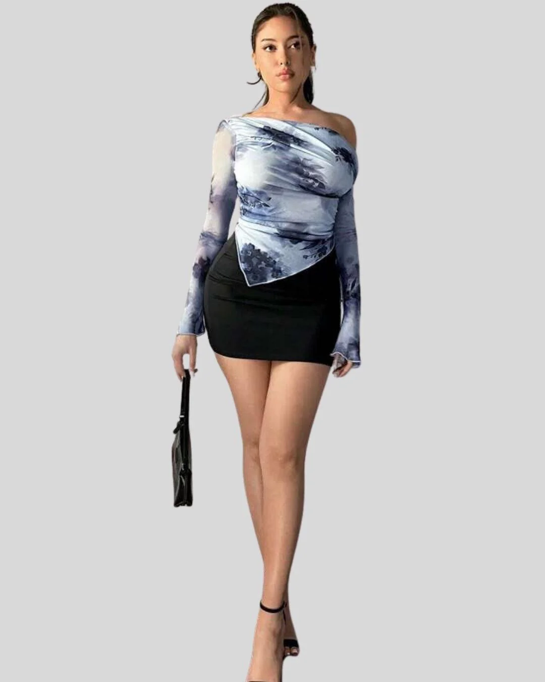Tie-Dye Irregular Full Sleeve Top - Image 3