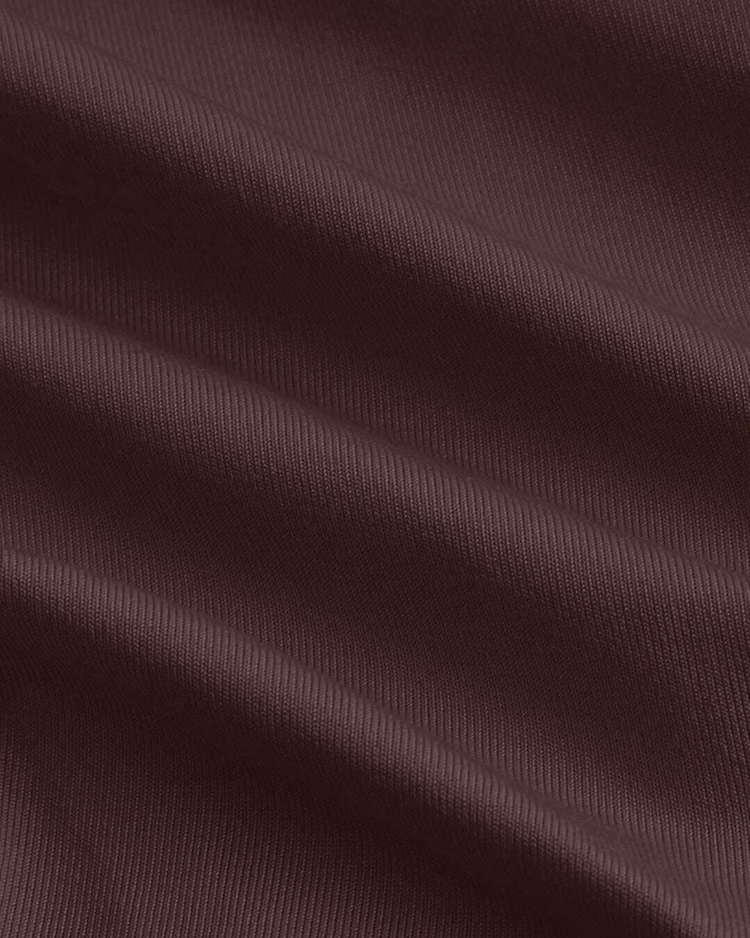 Party V Neck Ruched Sleeveless Flared Hem Top in Brown - Image 4