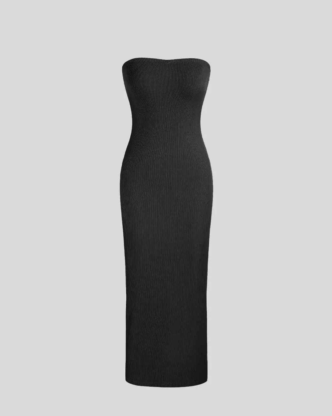 Two Piece Elegant Bodycon Dress With Shrug In Black - Image 3