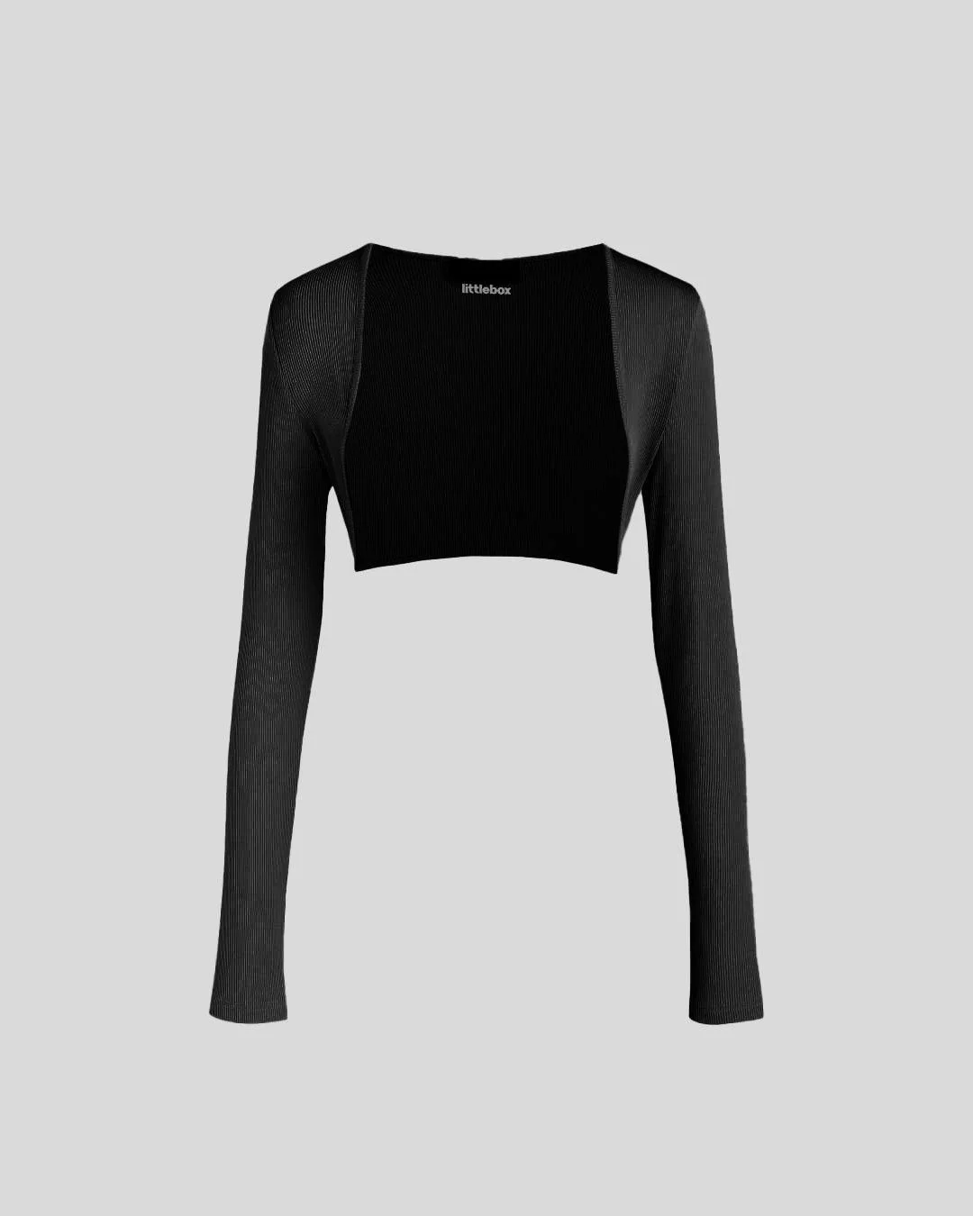 Two Piece Elegant Bodycon Dress With Shrug In Black - Image 5