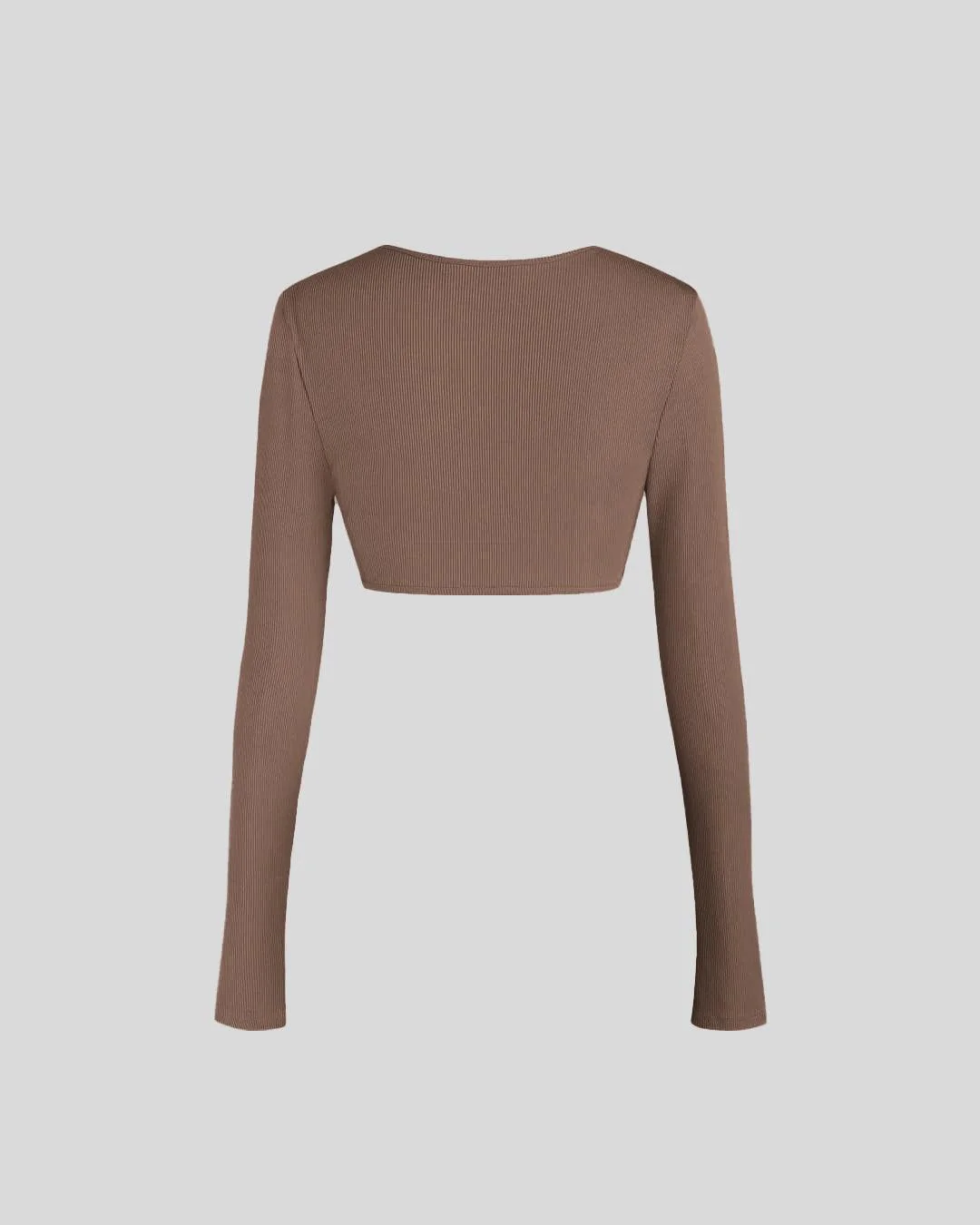 Two Piece Elegant Bodycon Dress With Shrug In Brown - Image 7