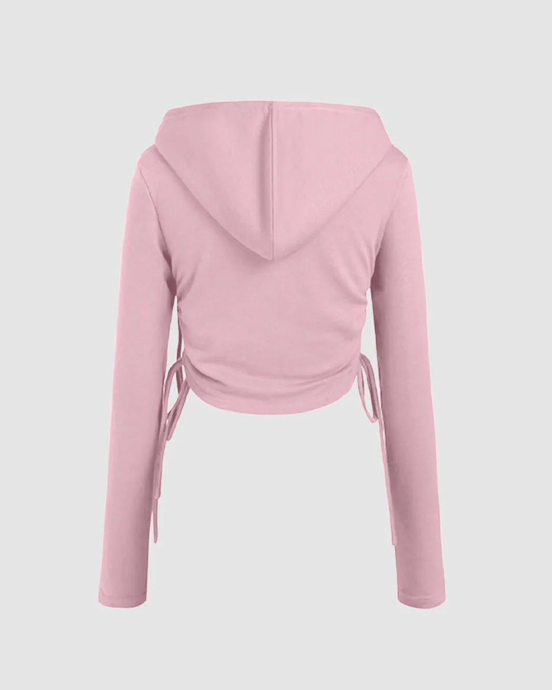 Two Piece Fall Travel Vacation Trendy Loungewear Set In Baby Pink - Image 4