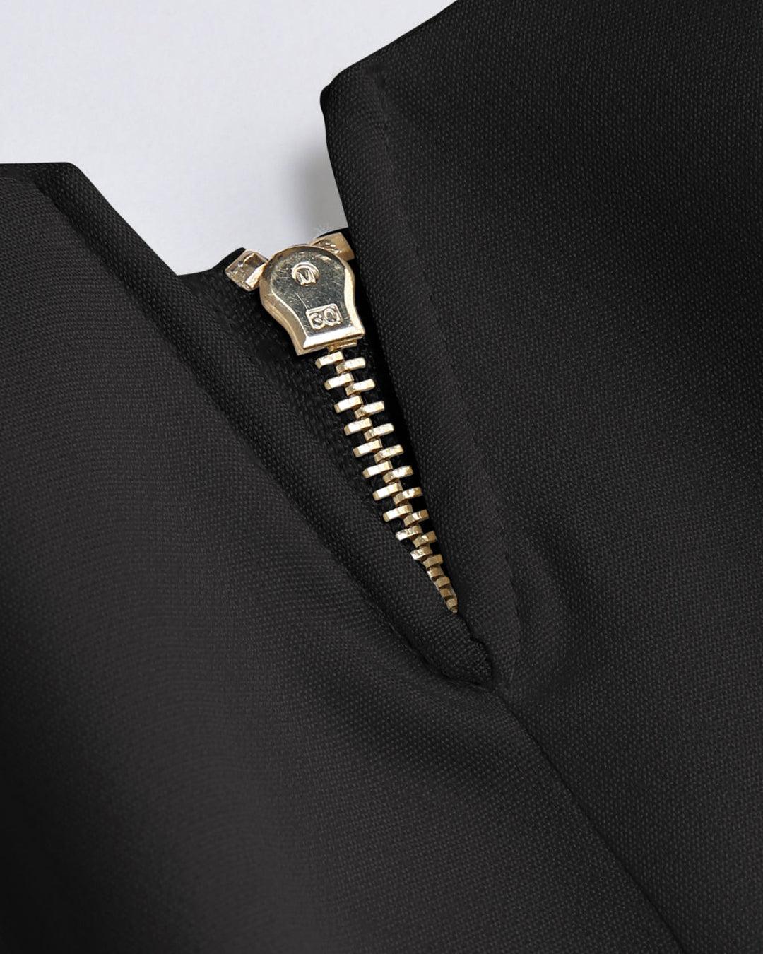 Two Piece Set: Aesthetics Black Top With Trouser - Image 3