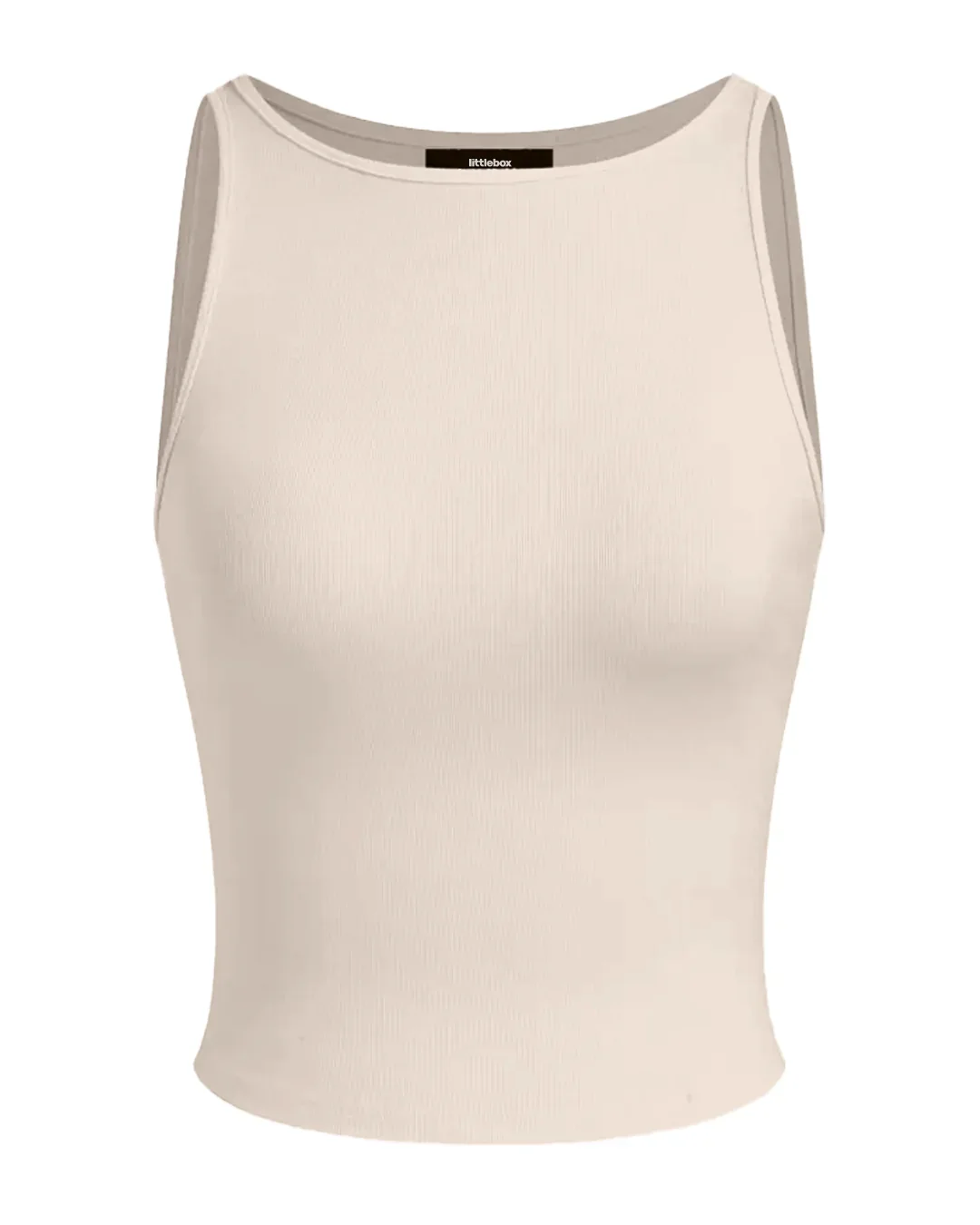 Two Tone Wrap Tie Full Sleeve Top in Navy & Apricot - Image 4