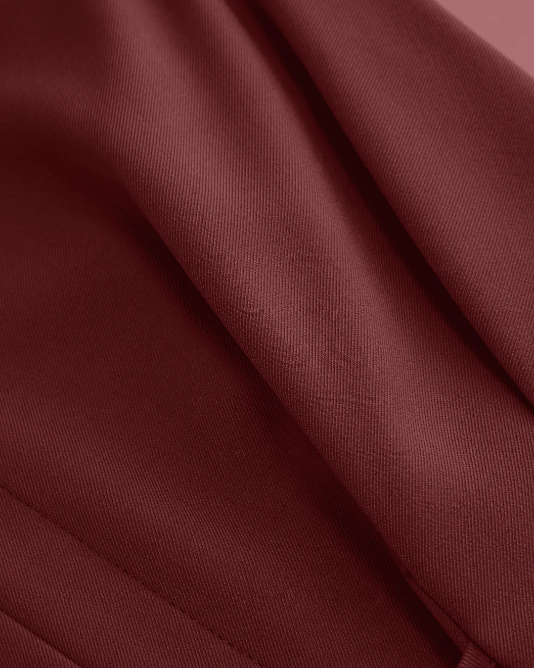 V-Neck Ruched Ruffled Tie Front Top in Maroon - Image 4