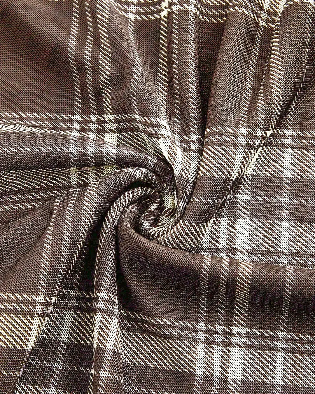 V-Neck Slim Fit Plaid Sleeveless Maxi Dress - Image 3
