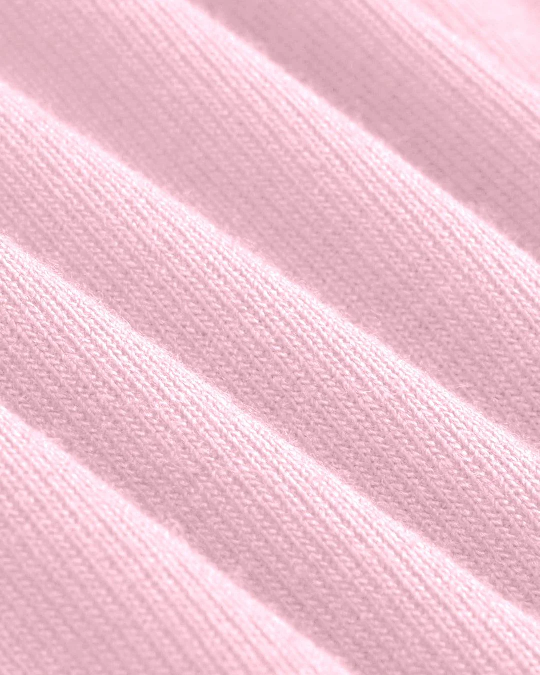 V-neck Solid Lace Trim Ruched Long Sleeve Top In Pink - Image 3