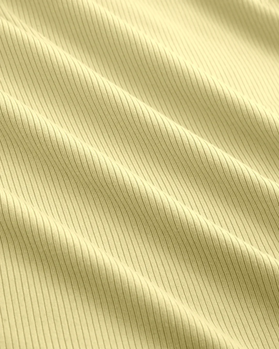 Vanilla Fitted Top with Sheer Neckline Detail - Image 3
