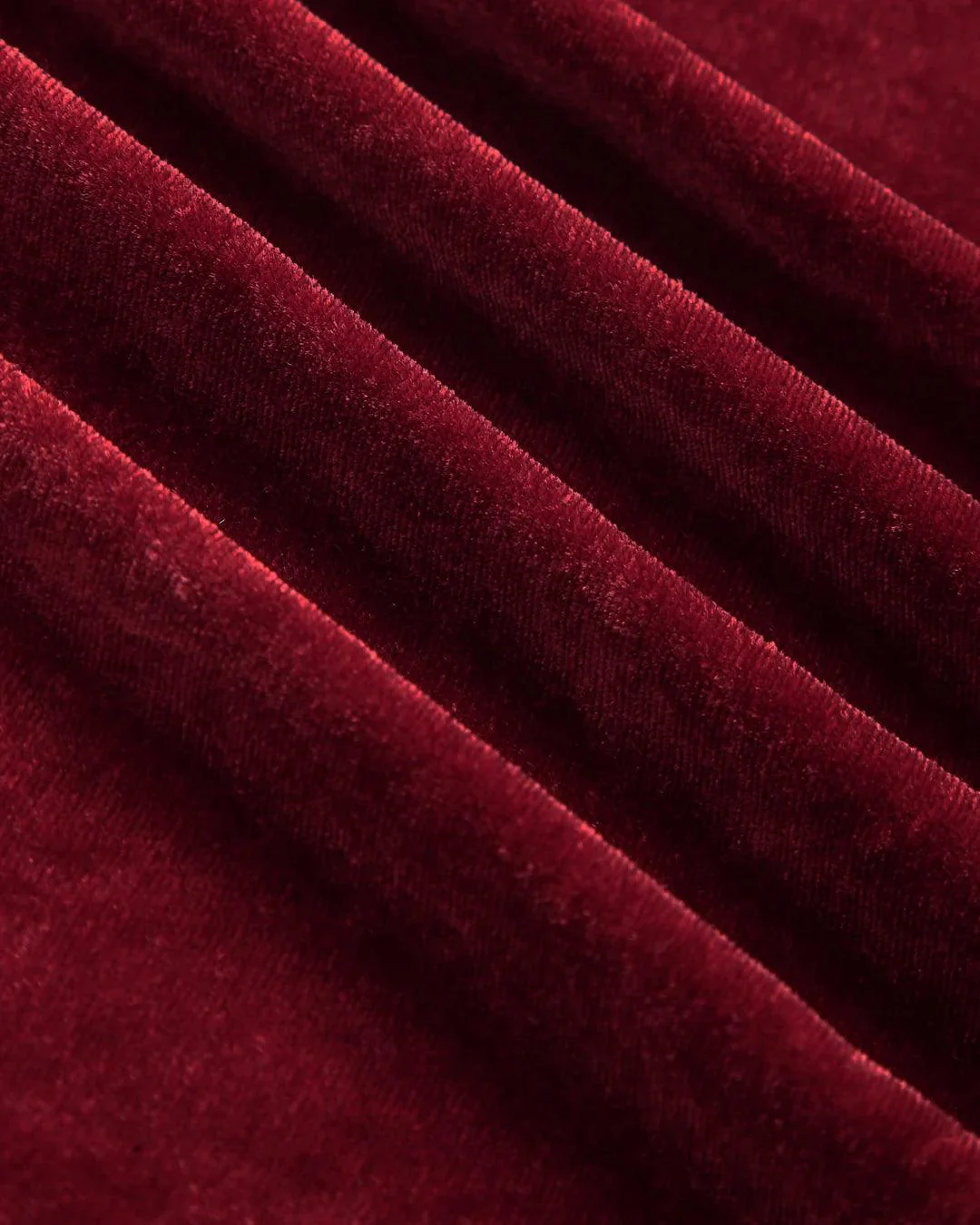 Velvet V-neck Solid Mini Dress - Image 4