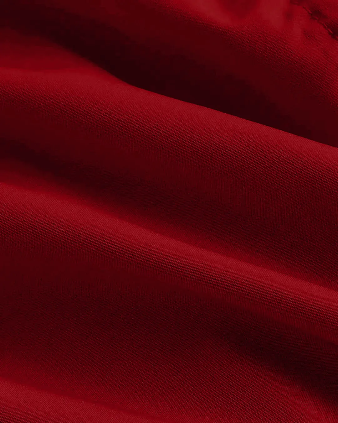 Long Sleeve Ruffle Midi Dress in Cherry Red - Image 4
