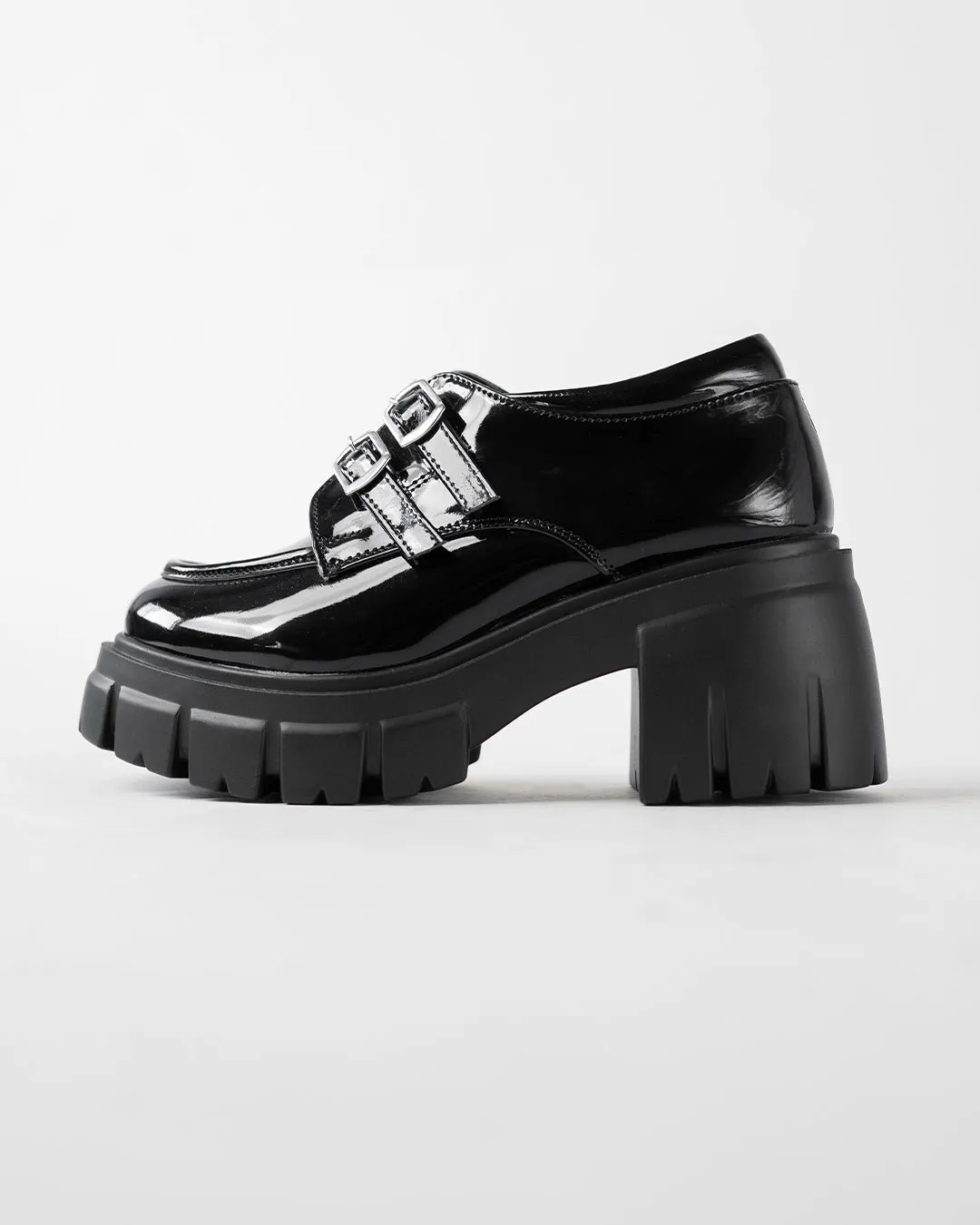 Vintage Style Chunky Black Oxfords - Image 3