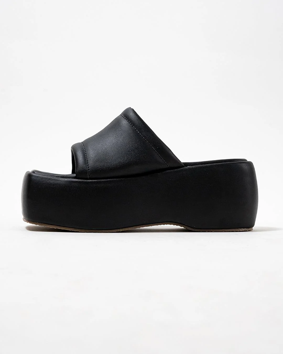 Vintage Vibe City Girl Black Platforms Footwear - Image 4