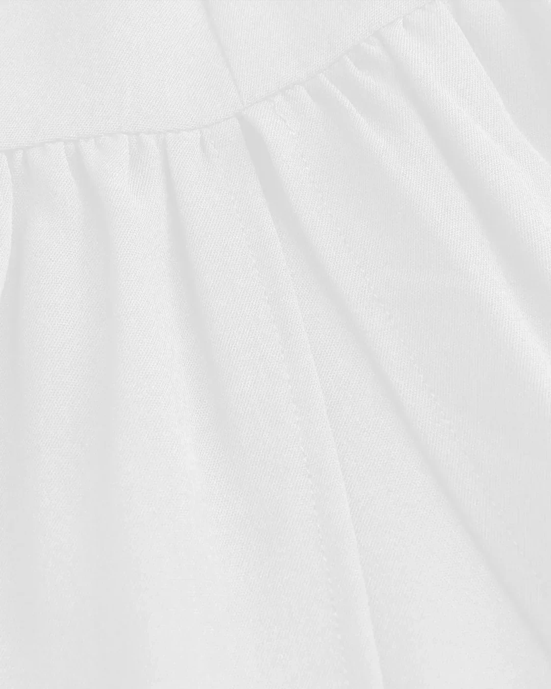 White Tiered Ruffle Midi Skirt - Image 3