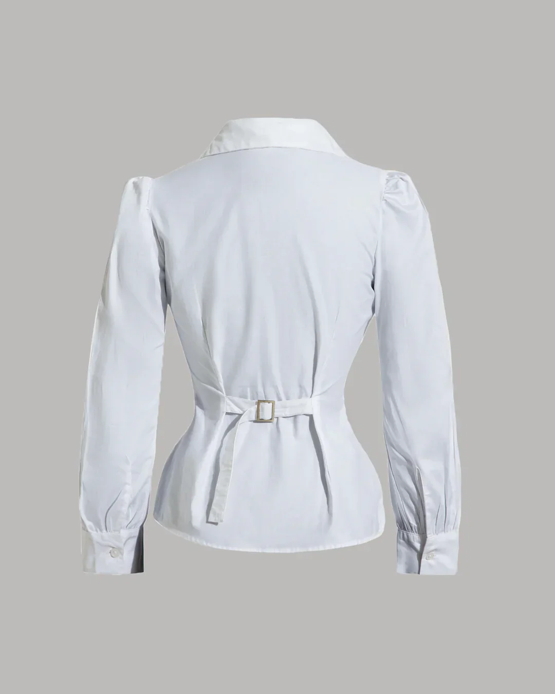 White Wrap Fit Tailored Shirt - Image 2