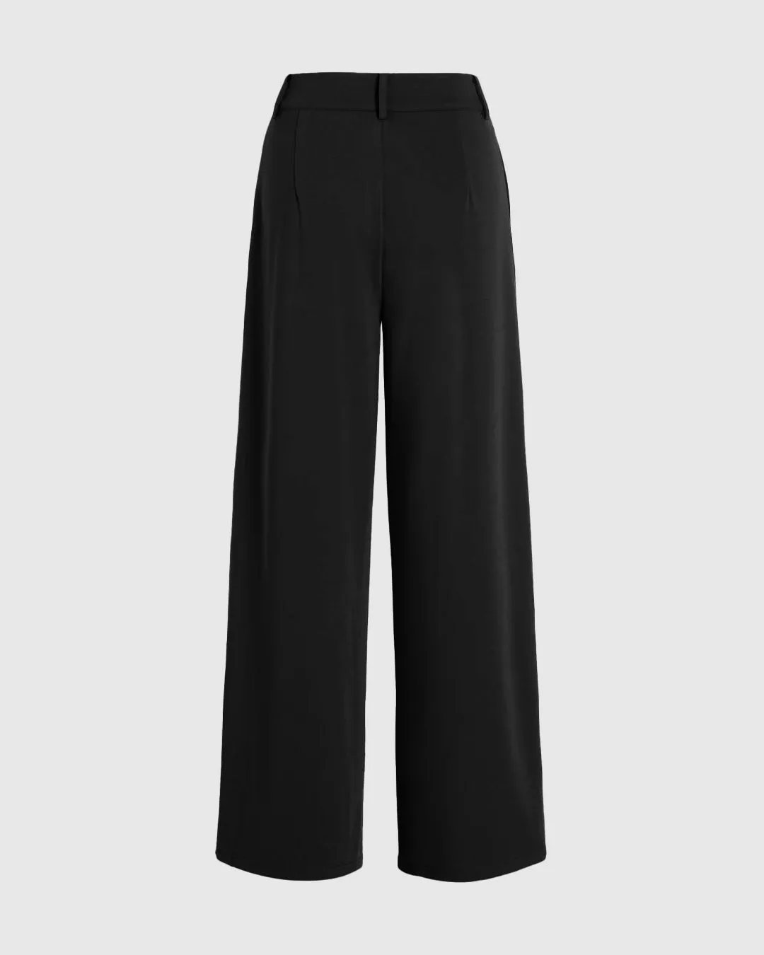 Wide Leg Premium Quality Korean Trend Trouser In Black - Image 2