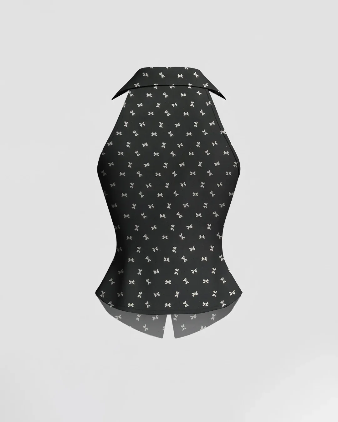 Women’s Sleeveless Collared Casual Top - Image 2