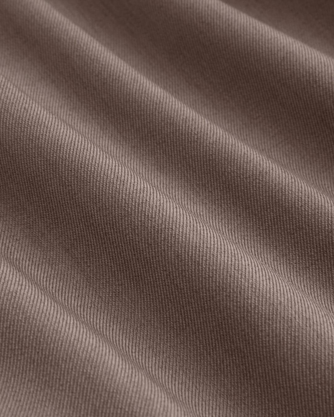 Round Neck Solid Bowknot Brown Mini Dress - Image 3