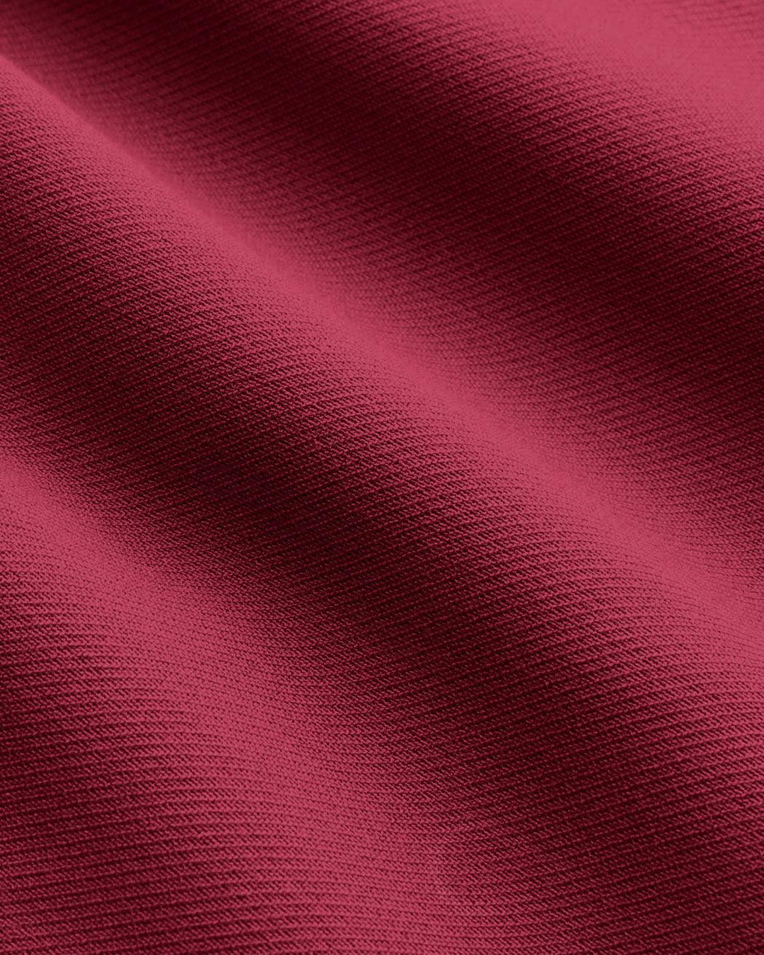 Wrapped Pleated Trousers Without Belt in Redberry - Image 3